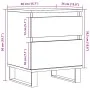 Mesitas de noche 2 uds madera ingeniería envejecida 40x35x50 cm by , Nightstands - Ref: Foro24-857437, Price: 94,32 €, Discou...