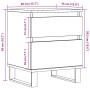 Mesitas de noche 2 uds madera ingeniería envejecida 40x35x50 cm de , Mesitas de noche - Ref: Foro24-857437, Precio: 96,70 €, ...