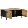 Mesa de centro madera maciza de mango rugosa negro 80x50x40 cm de , Mesas de centro - Ref: Foro24-4018633, Precio: 98,45 €, D...