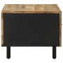 Mesa de centro madera maciza de mango rugosa negro 80x50x40 cm de , Mesas de centro - Ref: Foro24-4018633, Precio: 98,45 €, D...
