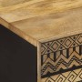 Mesa de centro madera maciza de mango rugosa negro 80x50x40 cm de , Mesas de centro - Ref: Foro24-4018633, Precio: 98,45 €, D...