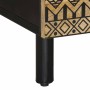 Mesa de centro madera maciza de mango rugosa negro 80x50x40 cm de , Mesas de centro - Ref: Foro24-4018633, Precio: 98,45 €, D...