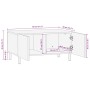 Mesa de centro madera maciza de mango rugosa negro 80x50x40 cm de , Mesas de centro - Ref: Foro24-4018633, Precio: 98,45 €, D...