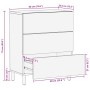Aparador de madera maciza de mango rugosa 60x33,5x75 cm de , Taquillas y armarios de almacenamiento - Ref: Foro24-4018631, Pr...