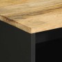 Mesita de noche madera maciza de mango rugosa negro 50x33x62 cm de , Mesitas de noche - Ref: Foro24-4018638, Precio: 95,64 €,...