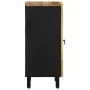 Aparador de madera maciza de mango rugosa 40x33,5x75 cm de , Almacenamiento para CD y DVD - Ref: Foro24-4018652, Precio: 83,9...