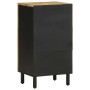 Aparador de madera maciza de mango rugosa 40x33,5x75 cm de , Almacenamiento para CD y DVD - Ref: Foro24-4018652, Precio: 92,7...