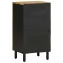 Aparador de madera maciza de mango rugosa 40x33,5x75 cm de , Almacenamiento para CD y DVD - Ref: Foro24-4018652, Precio: 83,9...