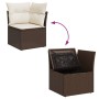 Set sofás de jardín 6 piezas y cojines ratán sintético marrón de , Conjuntos de jardín - Ref: Foro24-3325289, Precio: 402,40 ...