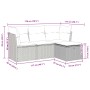 Set de sofás de jardín 4 pzas y cojines ratán sintético gris de , Conjuntos de jardín - Ref: Foro24-3325256, Precio: 245,34 €...