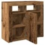 Aparador con luces LED madera ingeniería envejecida 80x35x75 cm by , Sideboards - Ref: Foro24-856361, Price: 93,53 €, Discoun...