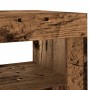 Aparador con luces LED madera ingeniería envejecida 80x35x75 cm de , Aparadores - Ref: Foro24-856361, Precio: 95,07 €, Descue...