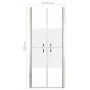 Puerta de ducha ESG medio esmerilado 81x190 cm de vidaXL, Puertas de ducha - Ref: Foro24-148787, Precio: 174,17 €, Descuento: %