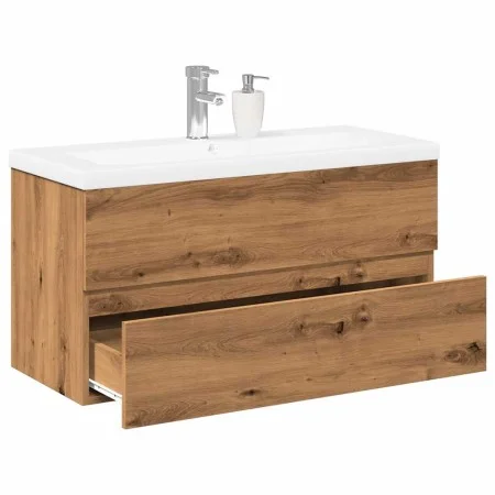 Mueble con lavabo integrado roble artesanal 101x39,5x49 cm de , Tocadores de baño - Ref: Foro24-3328928, Precio: 314,20 €, De...