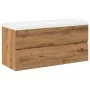 Mueble con lavabo integrado roble artesanal 101x39,5x49 cm de , Tocadores de baño - Ref: Foro24-3328928, Precio: 314,20 €, De...