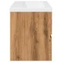 Mueble con lavabo integrado roble artesanal 101x39,5x49 cm de , Tocadores de baño - Ref: Foro24-3328928, Precio: 314,20 €, De...