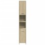 Juego de muebles de baño 4 pzas contrachapada roble Sonoma de , Muebles de baño - Ref: Foro24-3324968, Precio: 158,79 €, Desc...