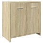 Juego de muebles de baño 4 pzas contrachapada roble Sonoma de , Muebles de baño - Ref: Foro24-3324968, Precio: 158,79 €, Desc...