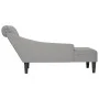 Tumbona con almohada y reposabrazo derecho tela gris nube de , Divanes - Ref: Foro24-4009770, Precio: 143,01 €, Descuento: %