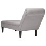 Tumbona con almohada y reposabrazo derecho tela gris nube de , Divanes - Ref: Foro24-4009770, Precio: 154,88 €, Descuento: %