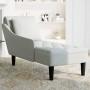 Tumbona almohada y reposabrazo derecho terciopelo gris claro de , Divanes - Ref: Foro24-4009772, Precio: 125,94 €, Descuento: %