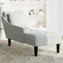 Tumbona almohada y reposabrazo derecho terciopelo gris claro de , Divanes - Ref: Foro24-4009772, Precio: 125,69 €, Descuento: %