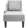 Tumbona almohada y reposabrazo derecho terciopelo gris claro de , Divanes - Ref: Foro24-4009772, Precio: 125,94 €, Descuento: %