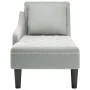Tumbona almohada y reposabrazo derecho terciopelo gris claro de , Divanes - Ref: Foro24-4009772, Precio: 125,69 €, Descuento: %