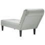 Tumbona almohada y reposabrazo derecho terciopelo gris claro de , Divanes - Ref: Foro24-4009772, Precio: 125,94 €, Descuento: %