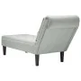 Tumbona almohada y reposabrazo derecho terciopelo gris claro de , Divanes - Ref: Foro24-4009772, Precio: 125,69 €, Descuento: %