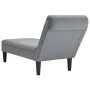 Tumbona con almohada y reposabrazo derecho tela gris claro de , Divanes - Ref: Foro24-4009843, Precio: 151,12 €, Descuento: %