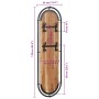 Percheros de pared con 4 ganchos 2 uds madera maciza de acacia de , Percheros para sombreros y abrigos - Ref: Foro24-4013504,...