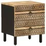 Mesitas de noche 2 uds madera mango rugosa negro 40x33,5x46 cm de , Mesitas de noche - Ref: Foro24-4018627, Precio: 136,62 €,...