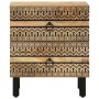 Mesitas de noche 2 uds madera mango rugosa negro 40x33,5x46 cm de , Mesitas de noche - Ref: Foro24-4018627, Precio: 138,82 €,...
