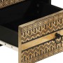 Mesitas de noche 2 uds madera mango rugosa negro 40x33,5x46 cm de , Mesitas de noche - Ref: Foro24-4018627, Precio: 138,82 €,...