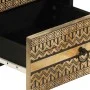 Mesitas de noche 2 uds madera mango rugosa negro 40x33,5x46 cm de , Mesitas de noche - Ref: Foro24-4018627, Precio: 136,62 €,...