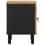 Mesitas de noche 2 uds madera mango rugosa negro 40x33,5x46 cm de , Mesitas de noche - Ref: Foro24-4018625, Precio: 70,53 €, ...