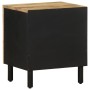 Mesitas de noche 2 uds madera mango rugosa negro 40x33,5x46 cm de , Mesitas de noche - Ref: Foro24-4018625, Precio: 70,53 €, ...