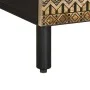 Mueble de TV madera maciza de mango rugosa negro 100x33,5x46 cm de , Almacenamiento para CD y DVD - Ref: Foro24-4018646, Prec...