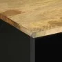 Mueble de TV madera maciza de mango rugosa negro 100x33,5x46 cm de , Almacenamiento para CD y DVD - Ref: Foro24-4018644, Prec...