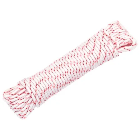 Cordón de arranque nailon blanco y rojo Ø3 mm 10 m de , Sogas y cuerdas metálicas - Ref: Foro24-4100611, Precio: 8,60 €, Desc...