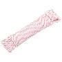 Cordón de arranque nailon blanco y rojo Ø3 mm 10 m de , Sogas y cuerdas metálicas - Ref: Foro24-4100611, Precio: 8,60 €, Desc...