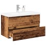 Mueble con lavabo integrado madera envejecida 81x39,5x49 cm de , Tocadores de baño - Ref: Foro24-3328923, Precio: 211,76 €, D...