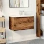 Mueble con lavabo integrado madera envejecida 81x39,5x49 cm de , Tocadores de baño - Ref: Foro24-3328923, Precio: 202,99 €, D...