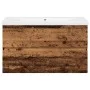Mueble con lavabo integrado madera envejecida 81x39,5x49 cm de , Tocadores de baño - Ref: Foro24-3328923, Precio: 202,99 €, D...