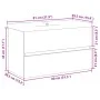 Mueble con lavabo integrado madera envejecida 81x39,5x49 cm de , Tocadores de baño - Ref: Foro24-3328923, Precio: 202,99 €, D...