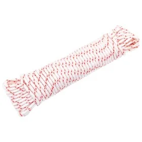 Cordón de arranque nailon blanco y rojo Ø5 mm 10 m de , Sogas y cuerdas metálicas - Ref: Foro24-4100613, Precio: 9,87 €, Desc...