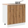 Armario bajo fregadero madera roble artisan 80x46x81,5 cm de , Armarios de cocina - Ref: Foro24-856078, Precio: 74,95 €, Desc...