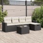 Set de sofás de jardín 6 piezas y cojines ratán sintético negro de , Conjuntos de jardín - Ref: Foro24-3325372, Precio: 351,3...