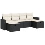 Set de sofás de jardín 6 piezas y cojines ratán sintético negro de , Conjuntos de jardín - Ref: Foro24-3325422, Precio: 350,9...